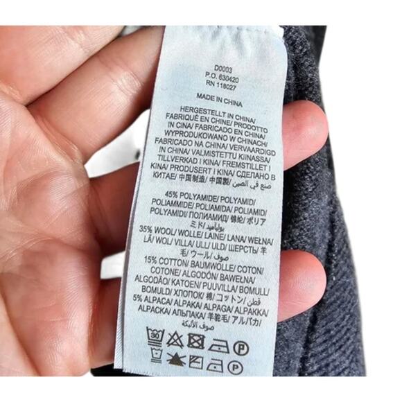 Boden Harriet Knitted Pink Blue Gray Wool Blend Midi Dress Size 10R - Picture 4 of 6